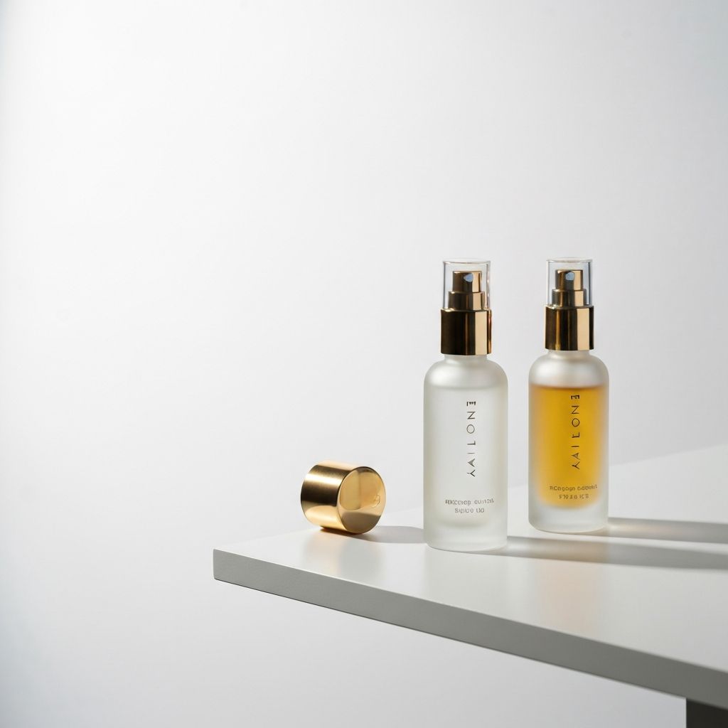 Butelki z serum do twarzy